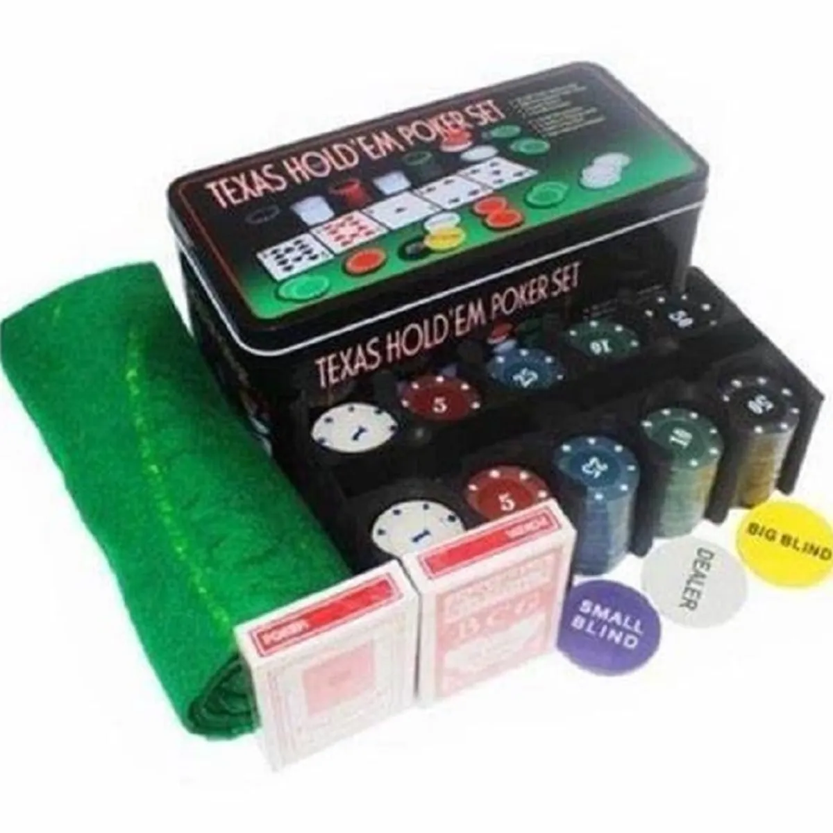 GENERICO - Set de Póker Chips de 200 Fichas