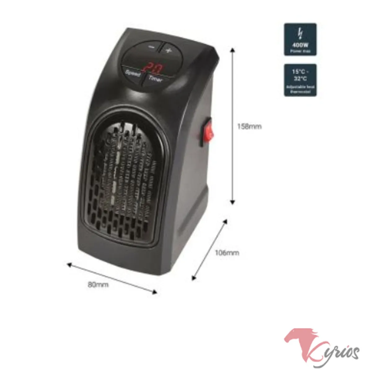 GENERICO - Mini Calentador Eléctrico Para El Hogar