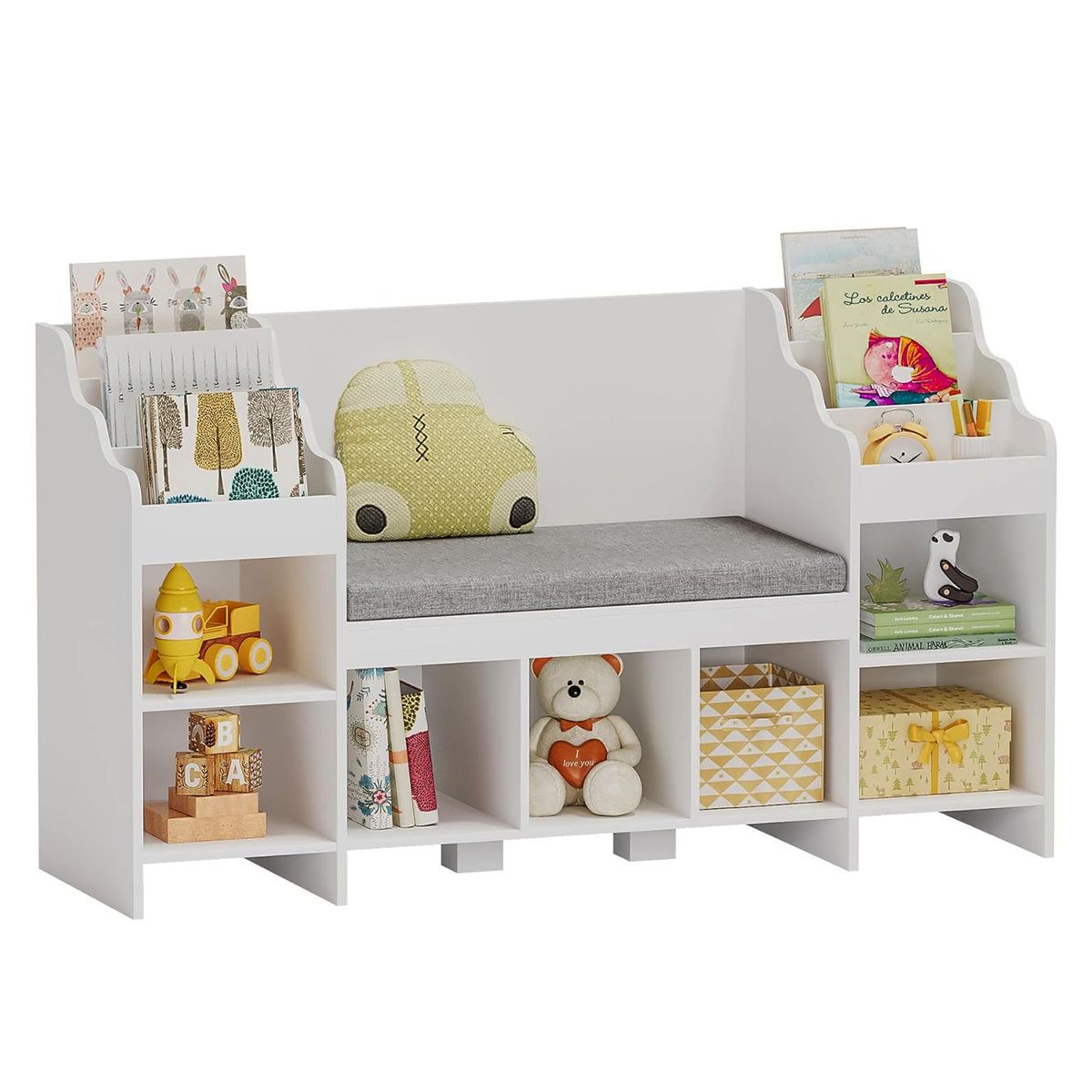 DIBA MUEBLES - Estante Organizador Con Asiento Infantil VegaM2 DIBA Muebles