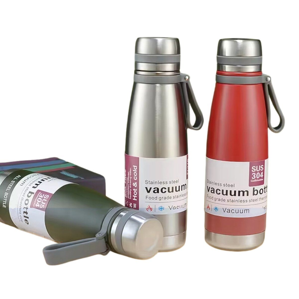 PENTHA - Termo Tomatodo De 1 Litro Acero Inoxidable Color Plomo