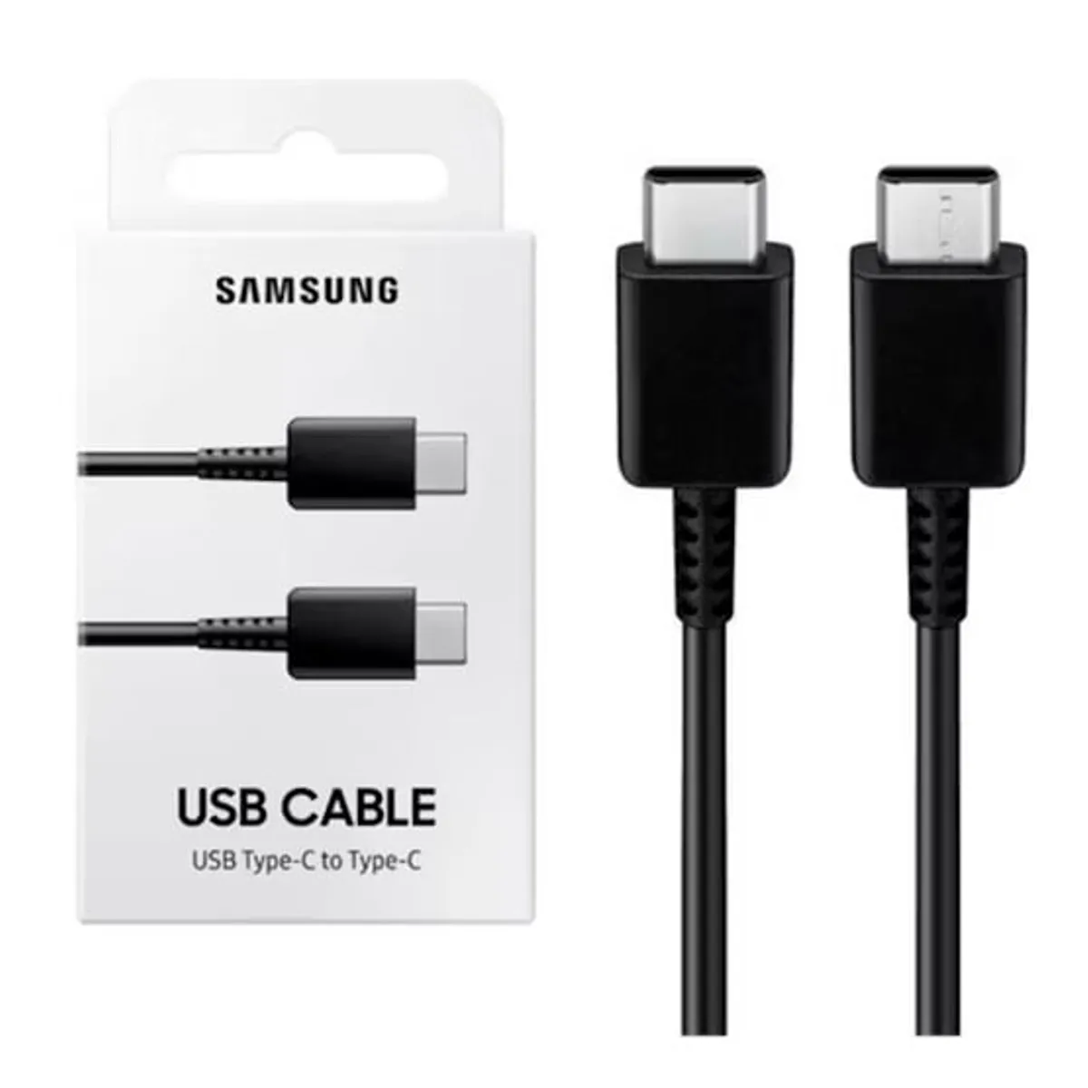 SAMSUNG - Cable samsung tipo c a c original fast charger negro