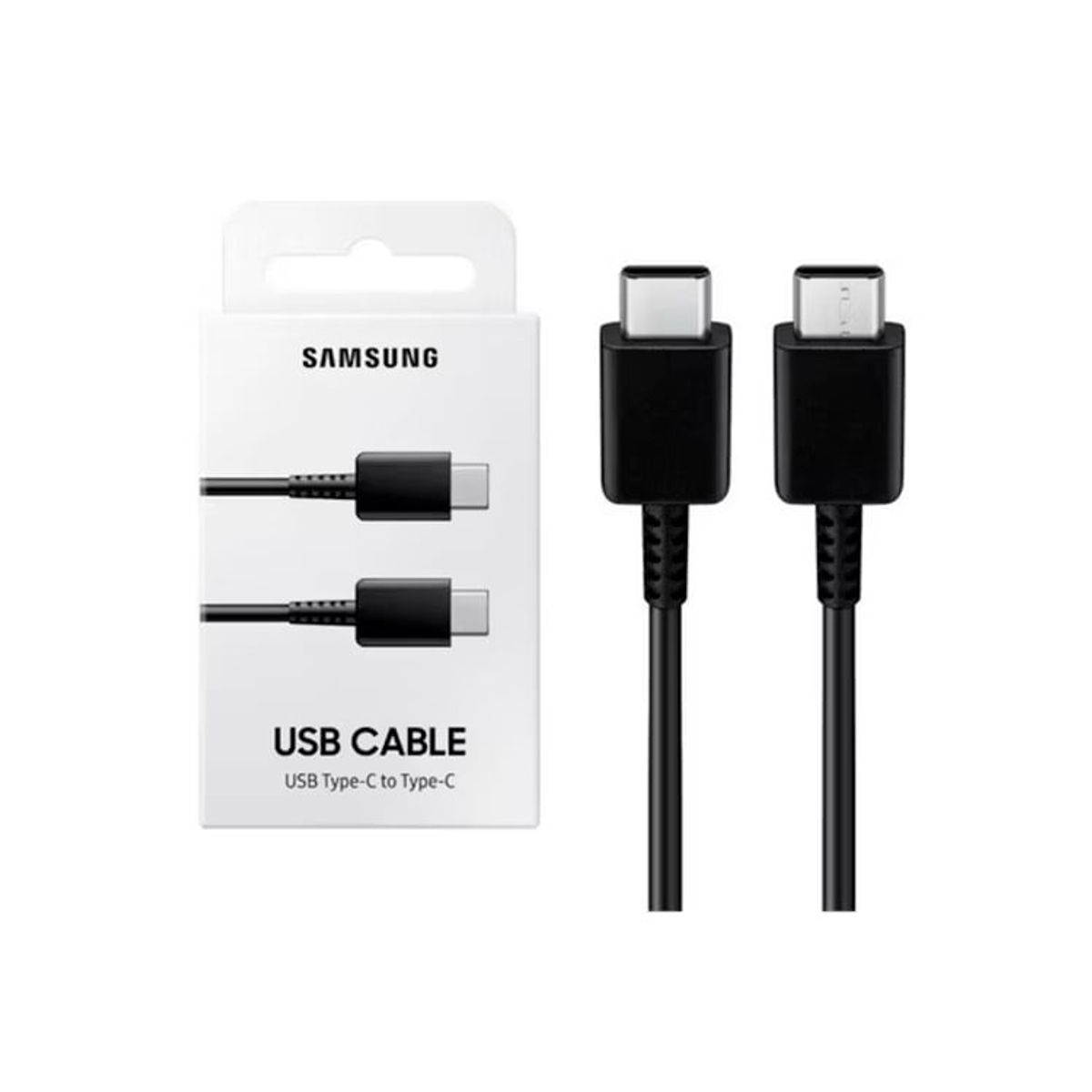 SAMSUNG - Cable samsung tipo c a c original fast charger negro