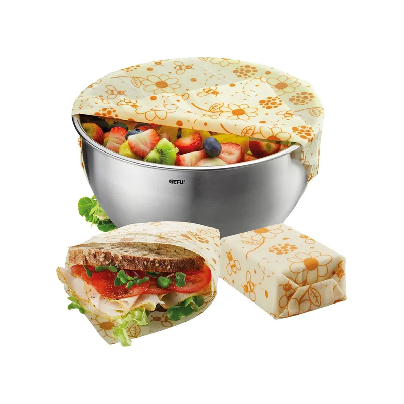 GEFU - Set de 3 de Paños de Cera de Abejas Modelo Beeways - GEFU