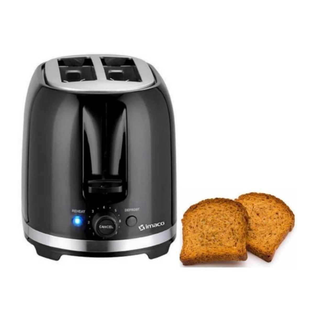 IMACO - Tostadora Imaco 850W IBT2085N Negro