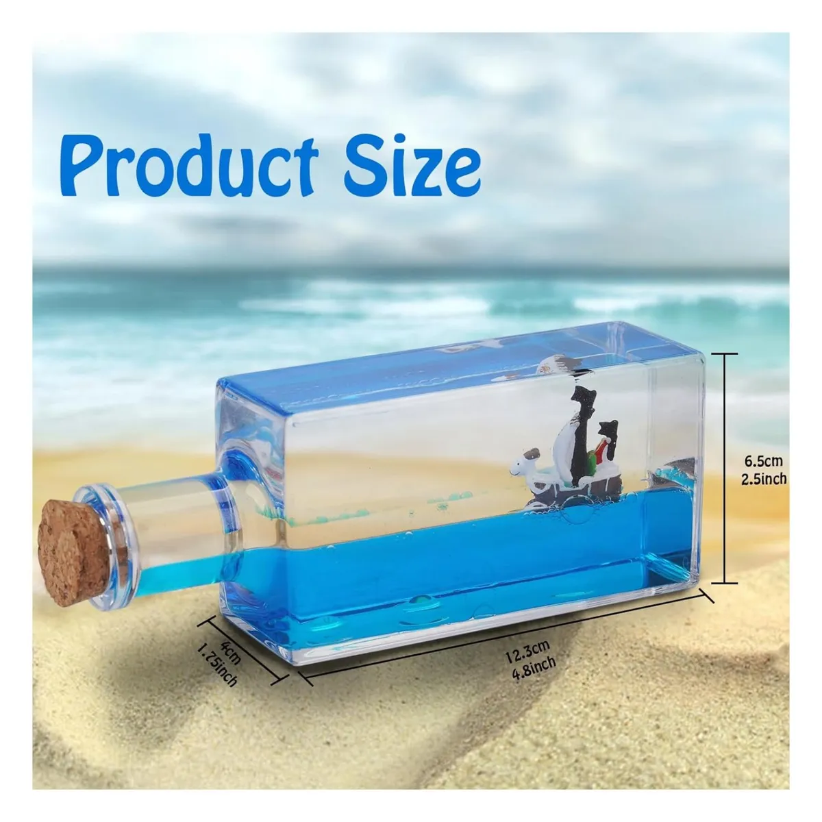 GENERICO - Botella con Barco de One Piece Going Merry Insumergible