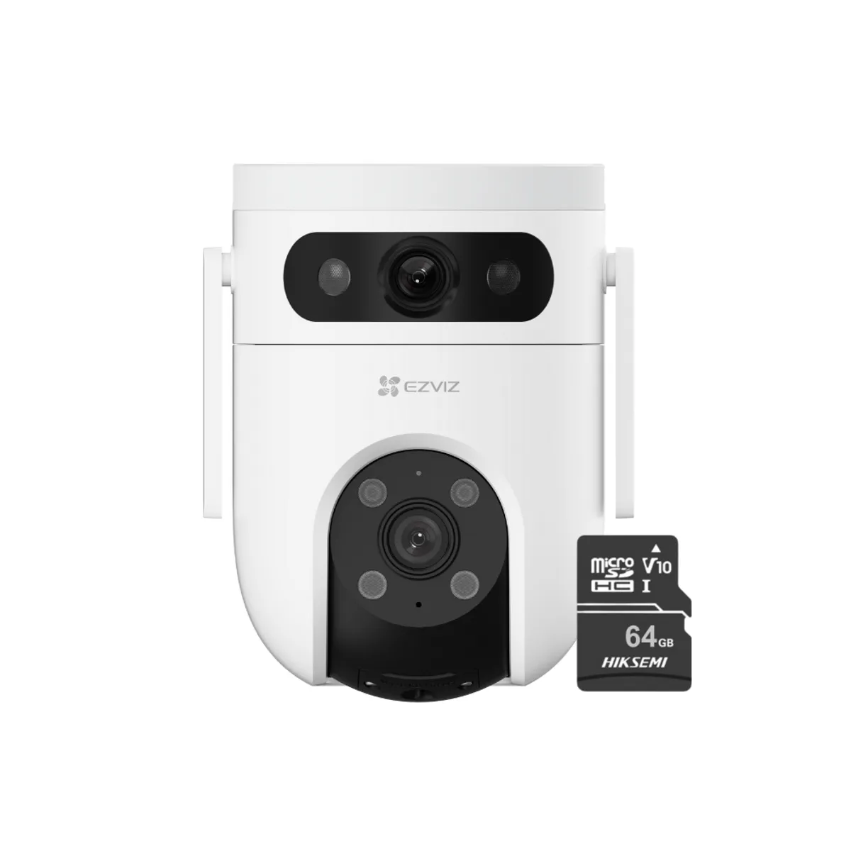 EZVIZ - Cámara de seguridad inteligente para exteriores H9c Dual + SD 64GB - Ezviz