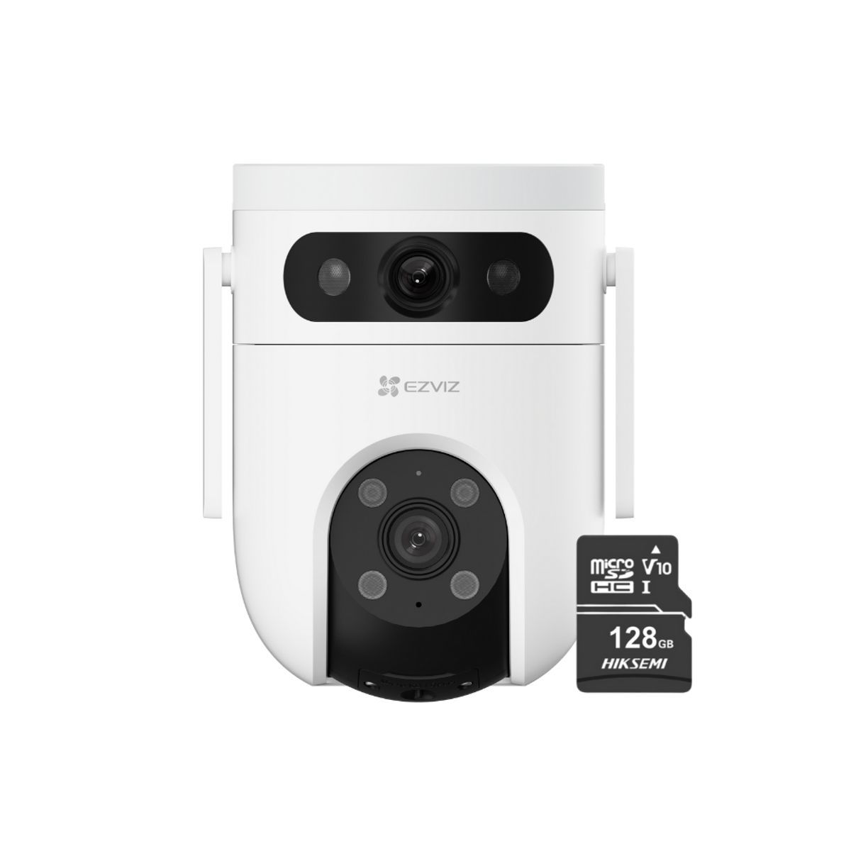 EZVIZ - Cámara de seguridad inteligente para exteriores H9c Dual + SD 128GB - Ezviz