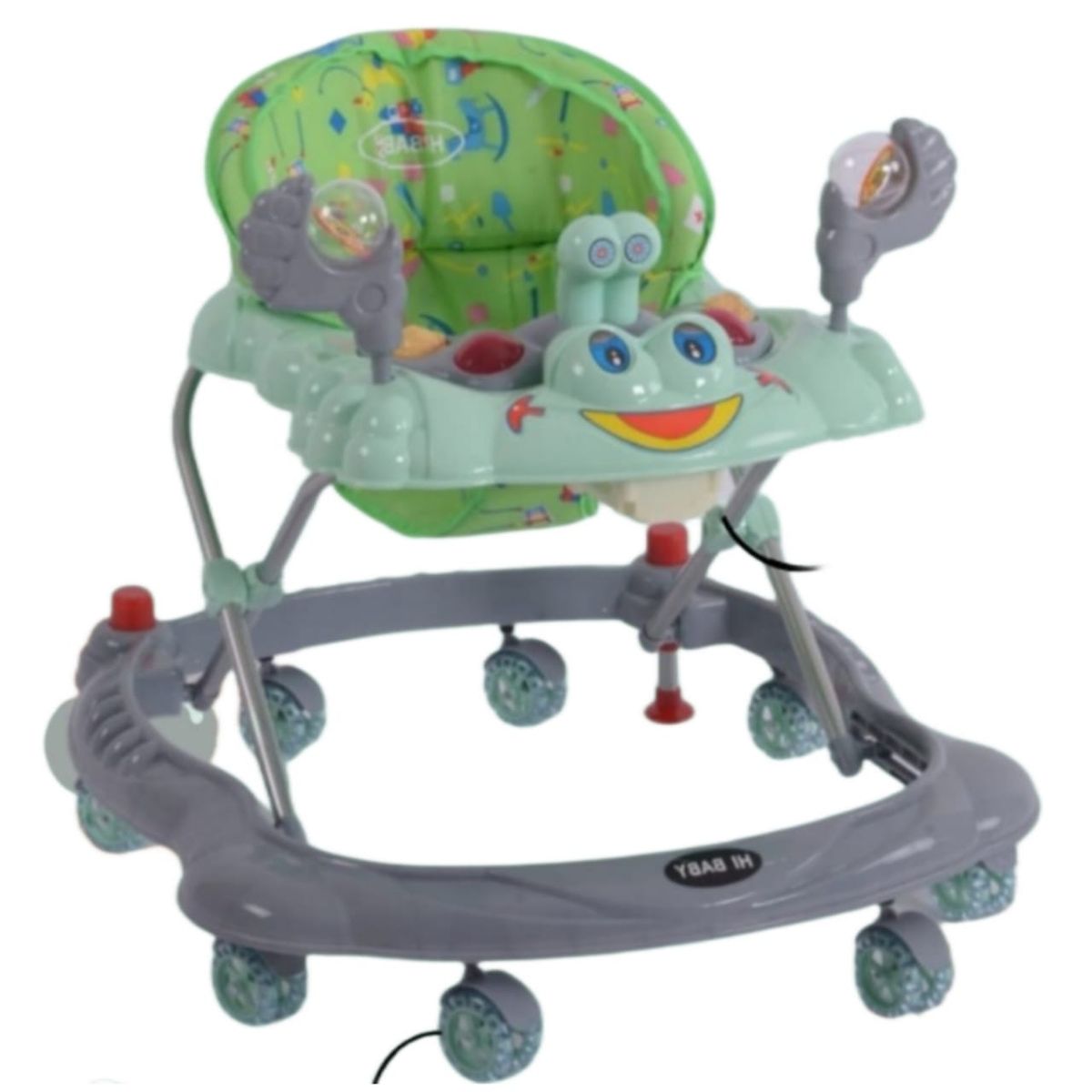 GENERICO - Andador para Bebes CANGREJO -VERDE  CON PLOMO