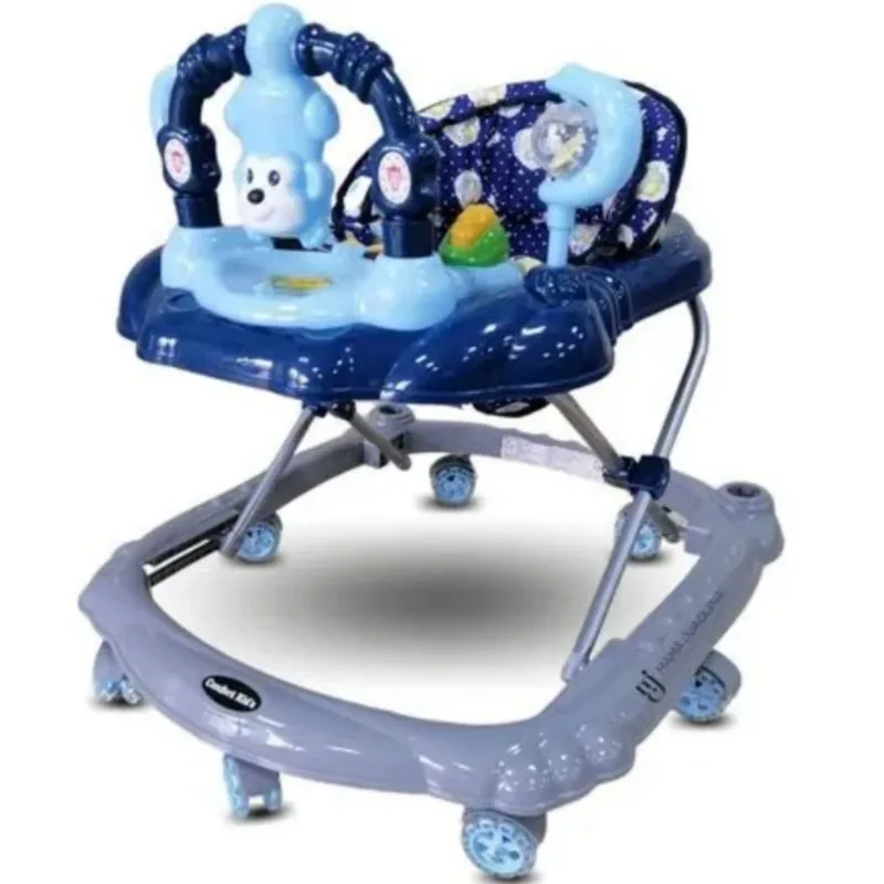 GENERICO - Andador para bebe bandeja didáctica MONITO AZUL CON CELESTE