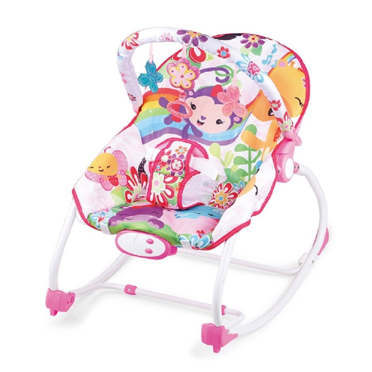 IDEAL - Silla Mecedora Musical con Vibrador - Rosado