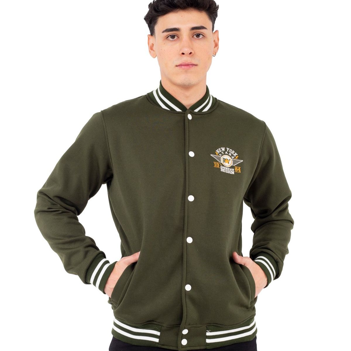 NEW YORK STARS - Casaca American - Verde Militar- New York Stars 84
