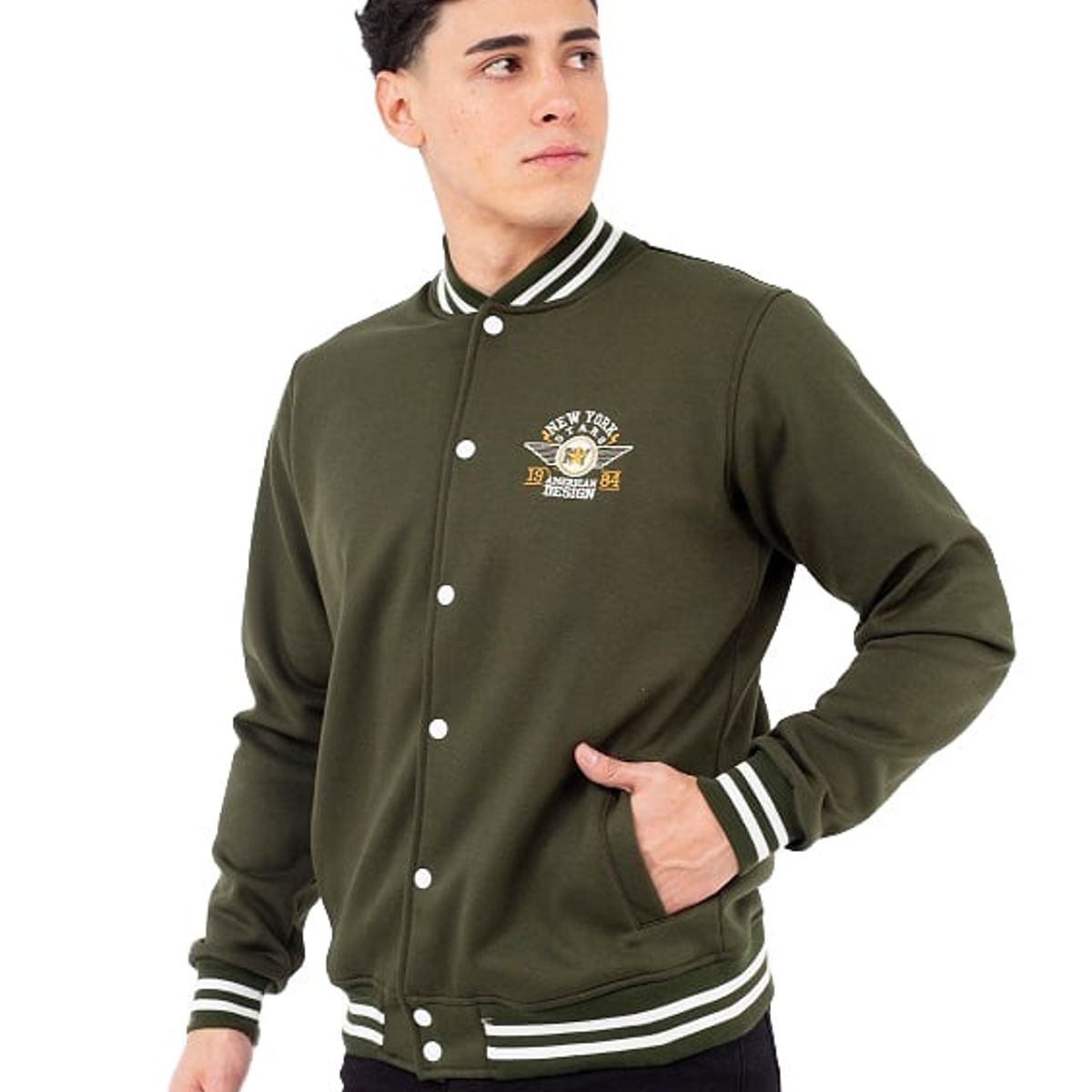 NEW YORK STARS - Casaca American - Verde Militar- New York Stars 84