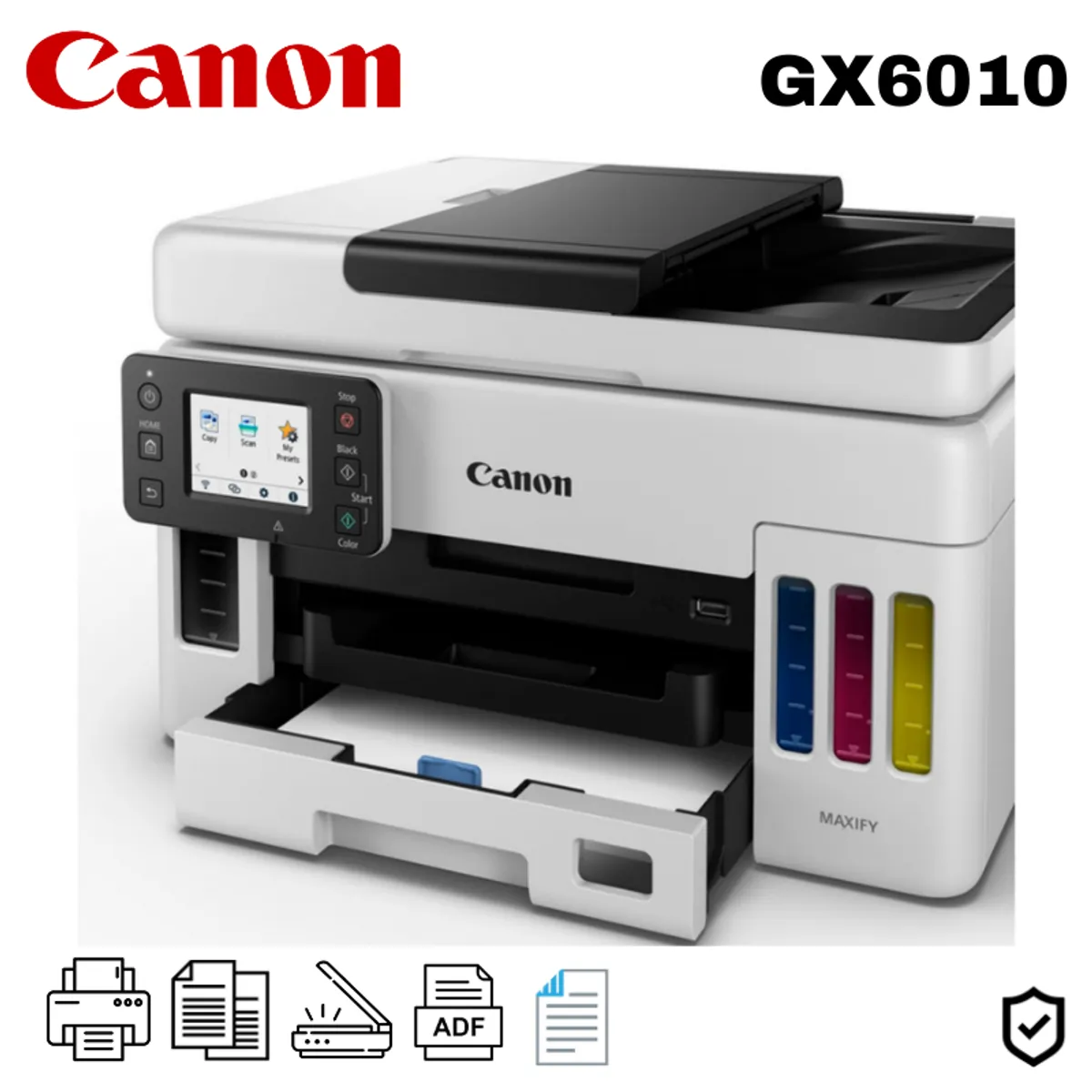CANON - Impresora Multifuncional Canon Maxify GX6010 Wifi ADF Duplex