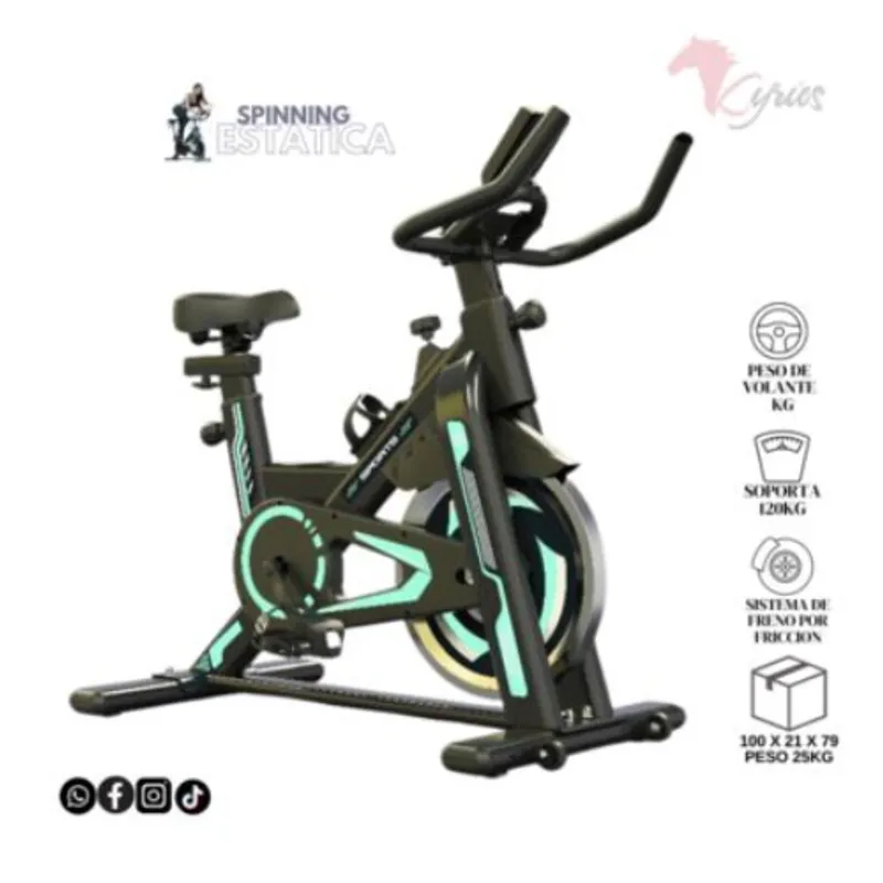 GENERICO - Spinning Verde Volante De 12 Kg Color Verde