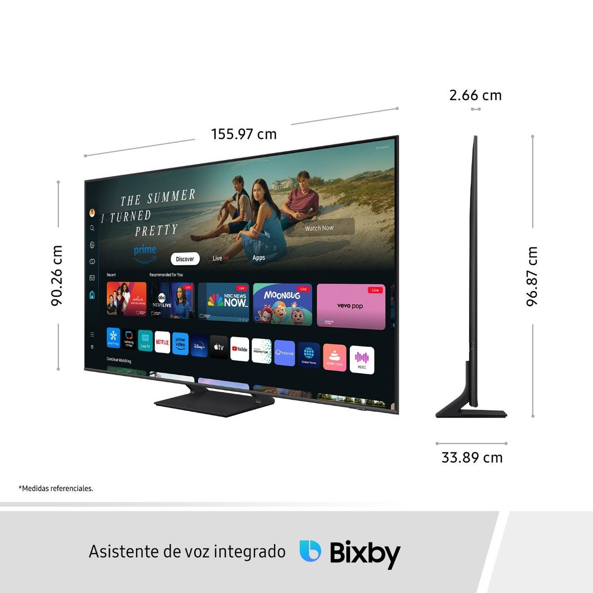 SAMSUNG - Televisor 70 Qled 4k Q65d Tizen Os Smart Tv (2024)