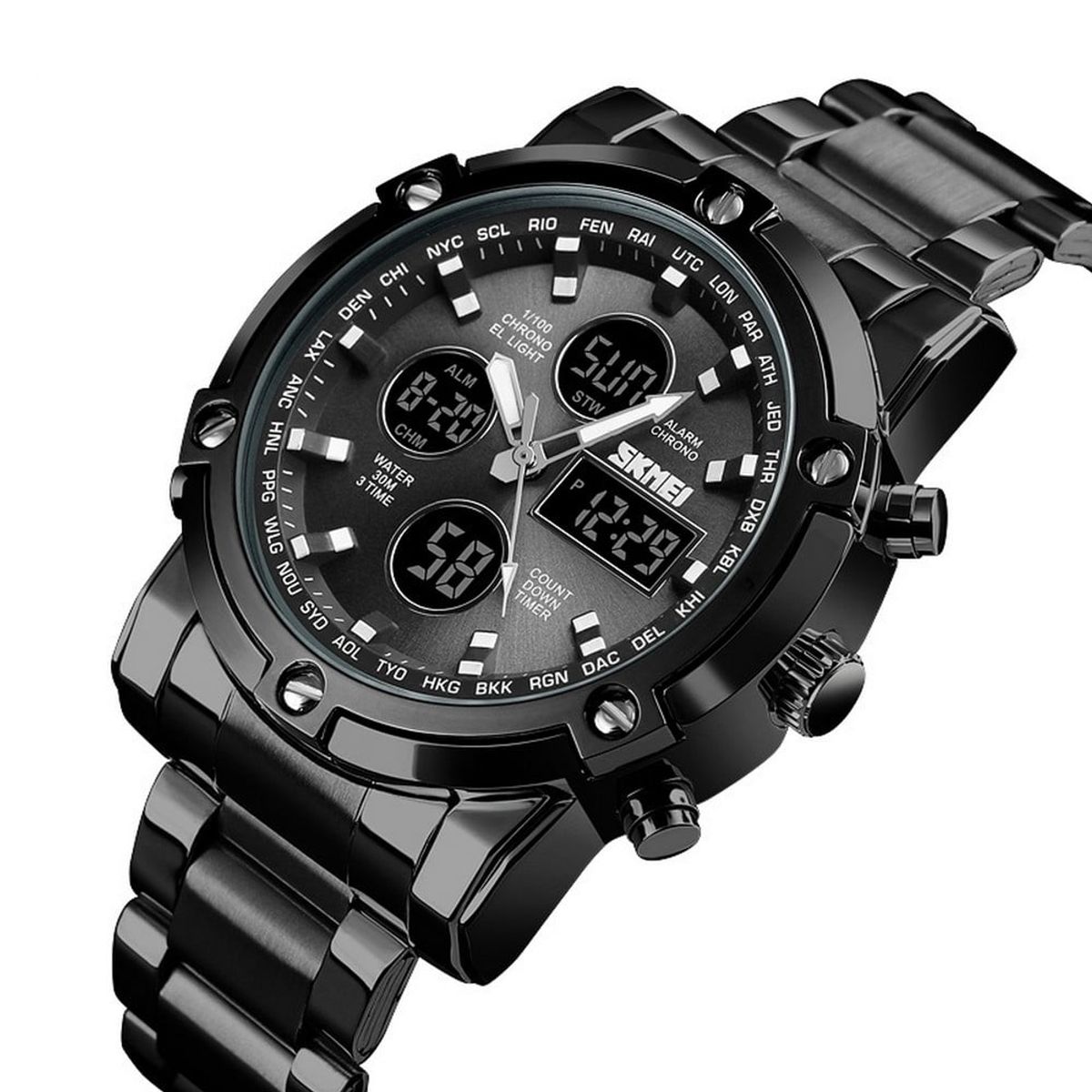 SKMEI - Skmei - Reloj Análogo-Digital 1389BK para Hombre