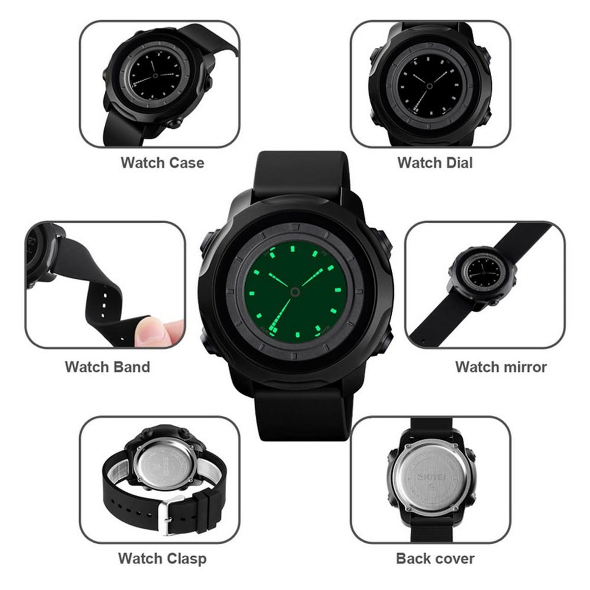SKMEI - Skmei - Reloj Digital 1571BUBK para Hombre