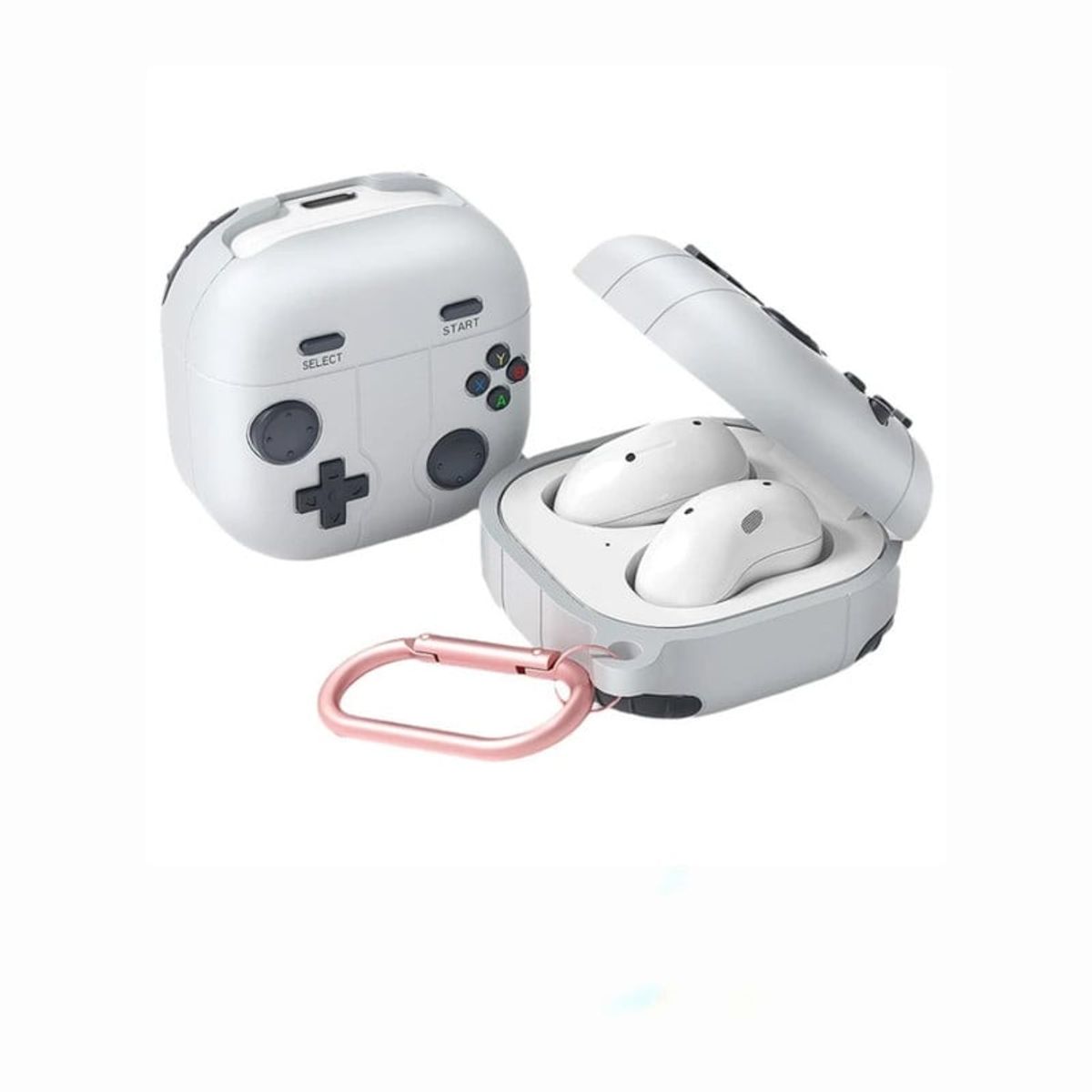 CASE - Case Para Audifonos Samsung Buds Pro Nintendo - Blanco