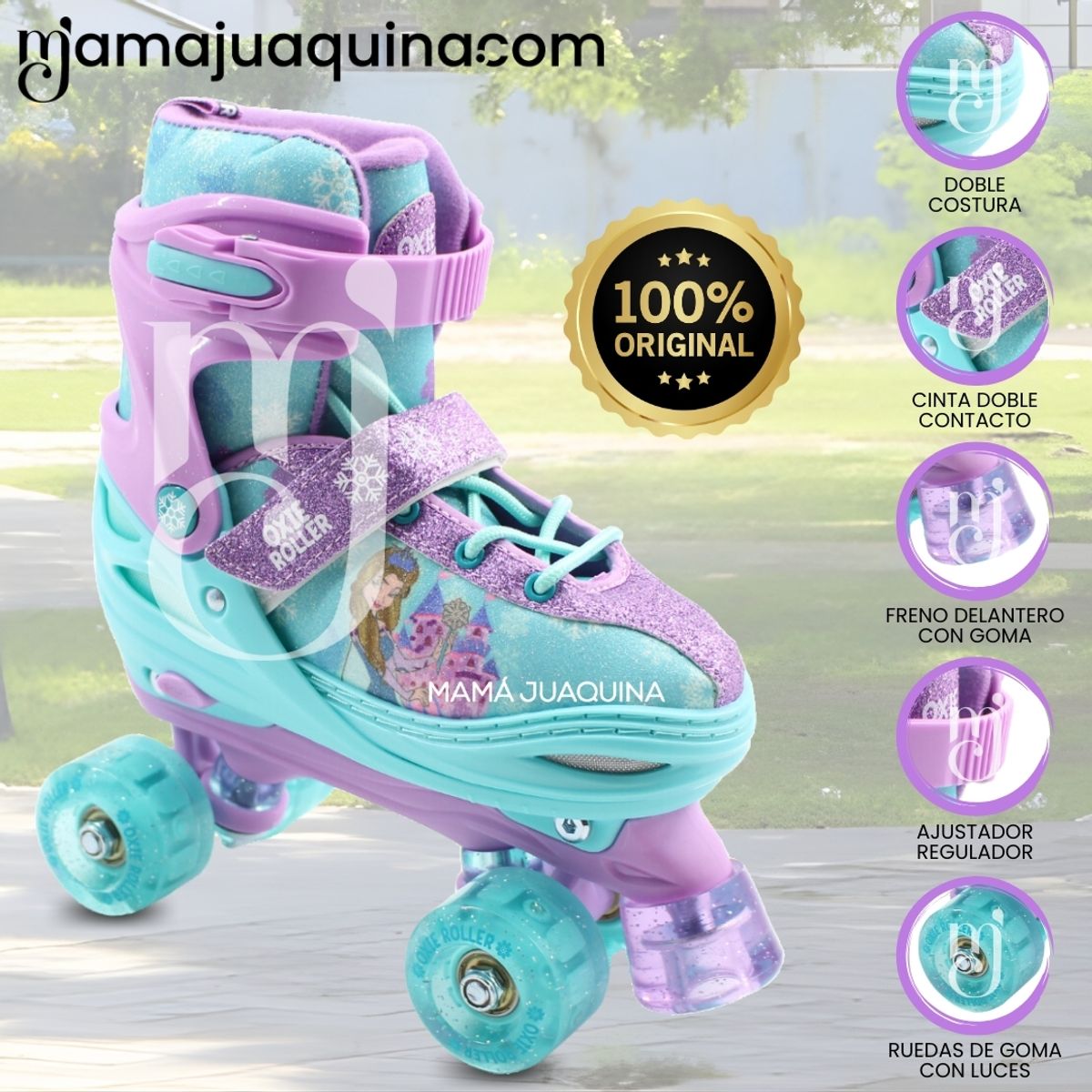 GENERICO - Patines para Niños «FAVORITE STAR» TALLA XS 27-30 Purple