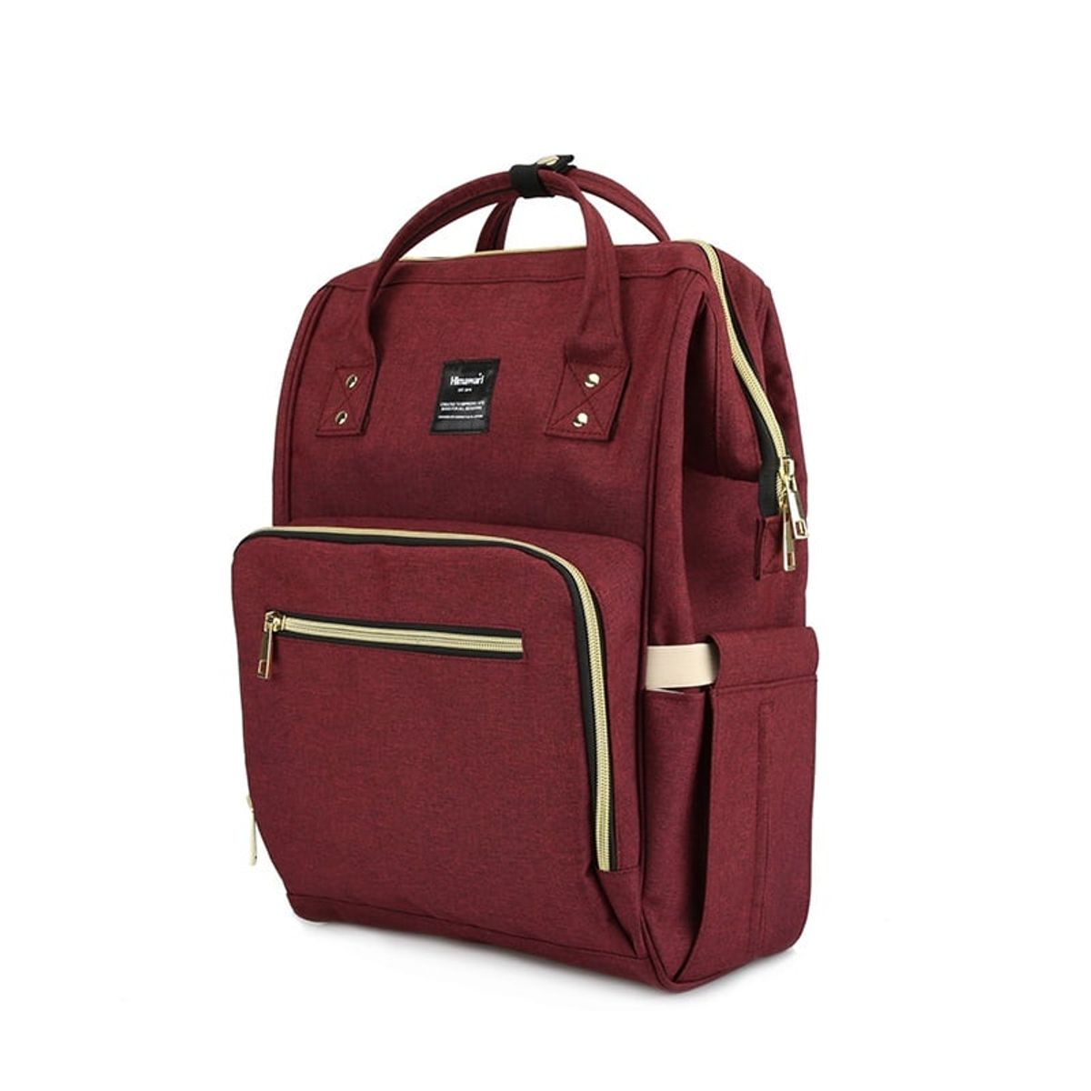HIMAWARI - Himawari - Mochila Bolso Maternal Multibolsillos - Rojo Vino