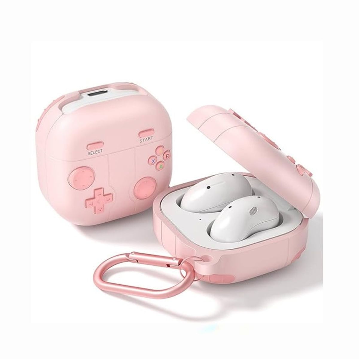 CASE - Protector de Audifonos Samsung Buds Live Nintendo - Rosa