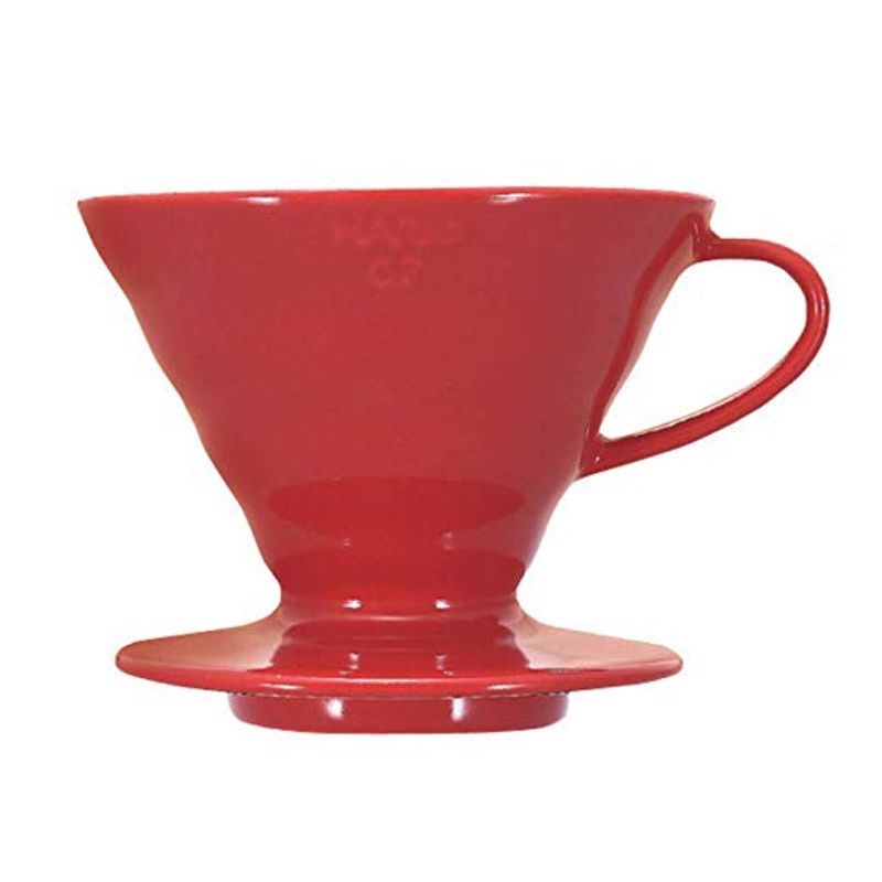 HARIO - Dripper V60 1-4 tazas de cerámica Rojo