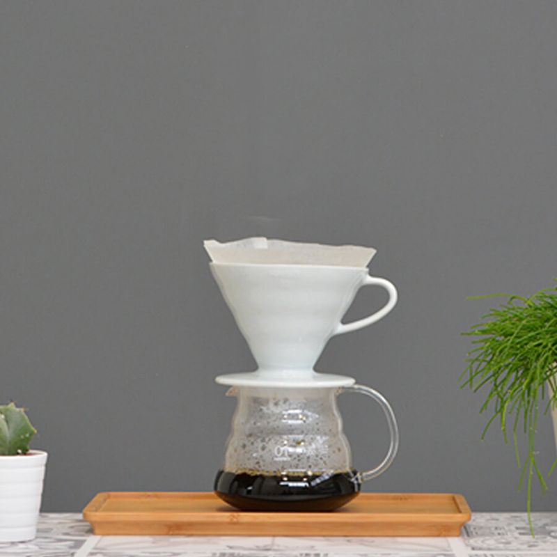 HARIO - Dripper V60 1-4 tazas de cerámica Blanco