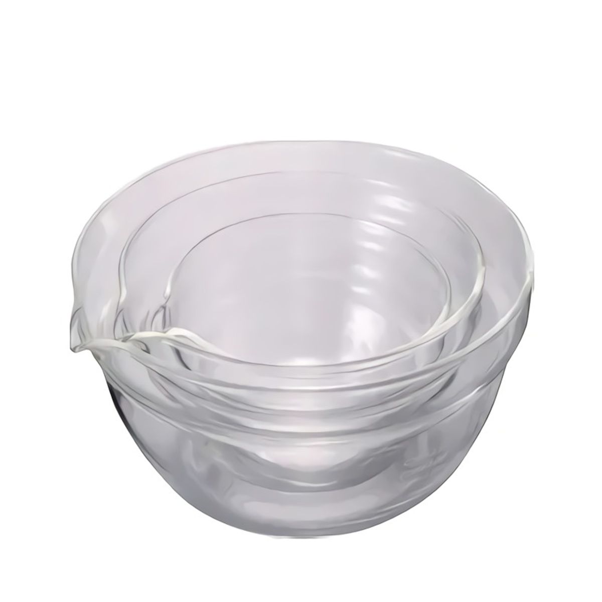 HARIO - Set de 4 bowls de vidrio con pico