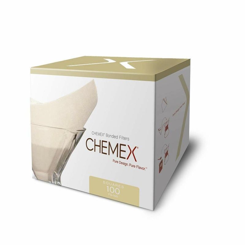 CHEMEX - Pack de 100 filtros de papel cuadrados