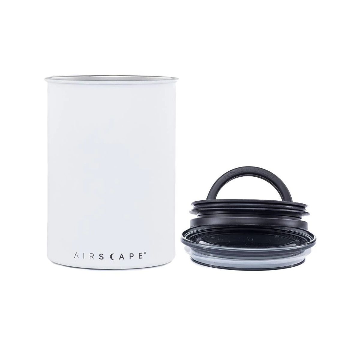 GENERICO - Contenedor al vacío Airscape Blanco Mate de 500gr