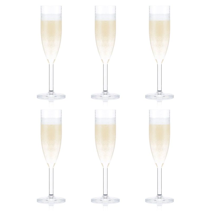BODUM - Set de 6 copas Oktett para Champagne