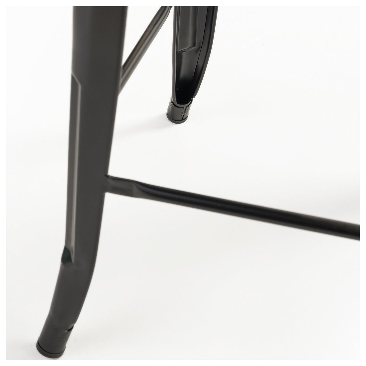 NOVAHUS - Banco de Bar Metal Tolix Negro