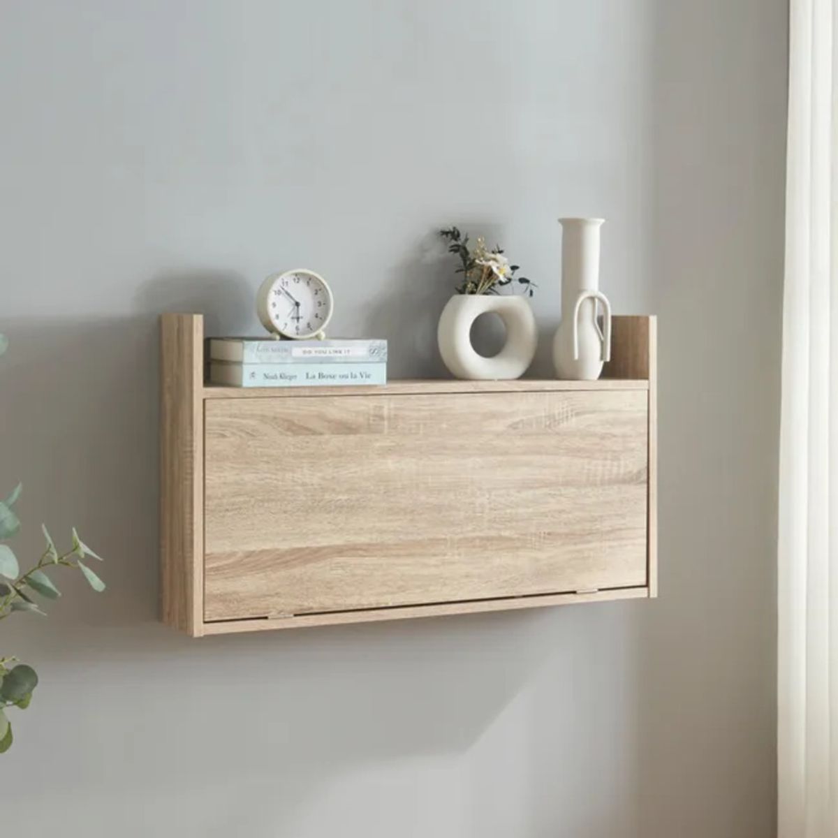 TU MESITA - Escritorio Flotante y Plegable Rogger color Haya TU MESITA