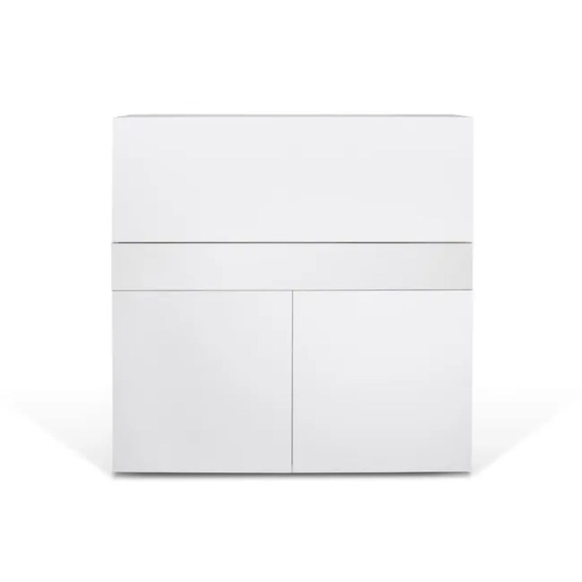 TU MESITA - Escritorio Plegable Focus color Blanco 2 puertas TU MESITA