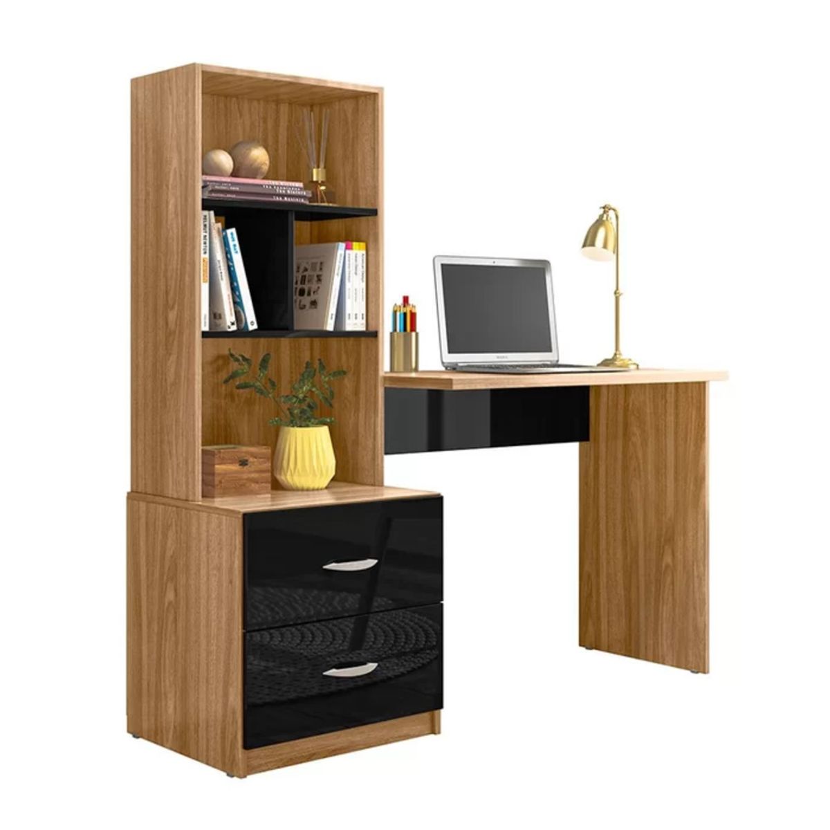 TU MESITA - Escritorio Juvenil Moderno Nazca color MarrónNegro TU MESITA