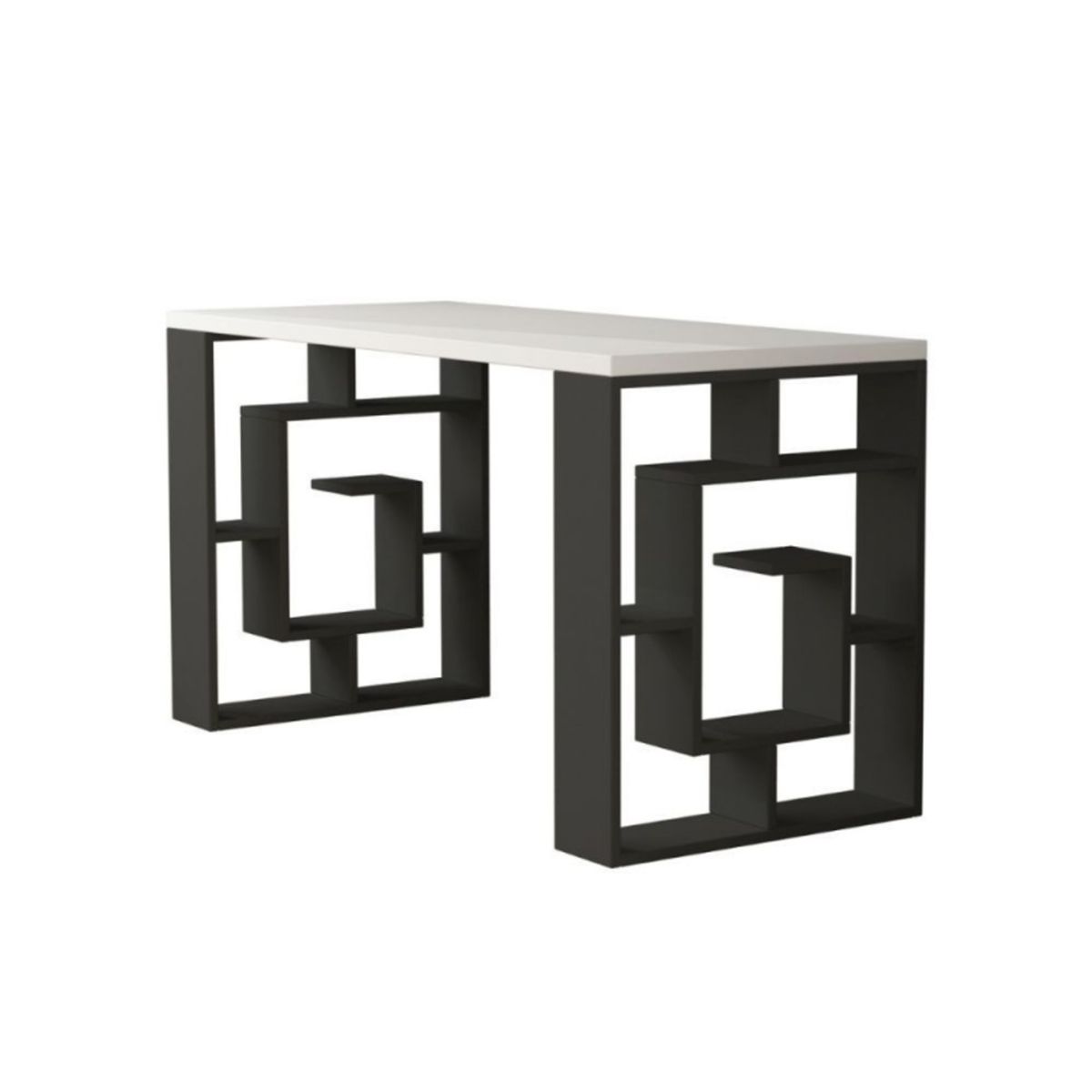 TU MESITA - Escritorio Moderno Rigo color NegroBlanco TU MESITA