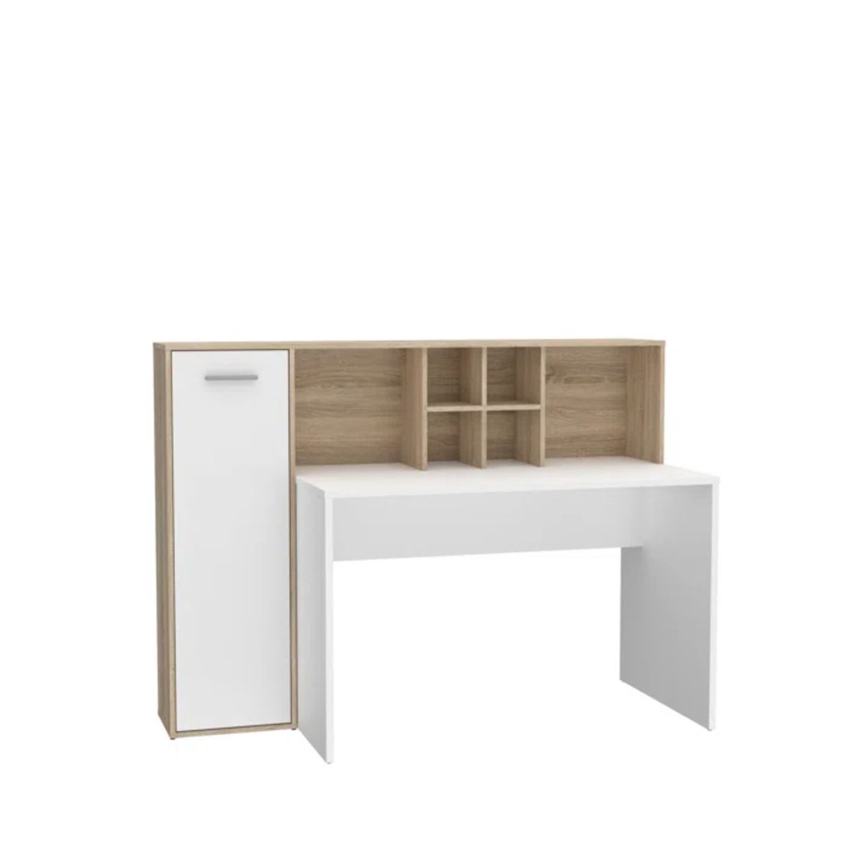 TU MESITA - Escritorio Moderno Guille color BlancoMarrón TU MESITA