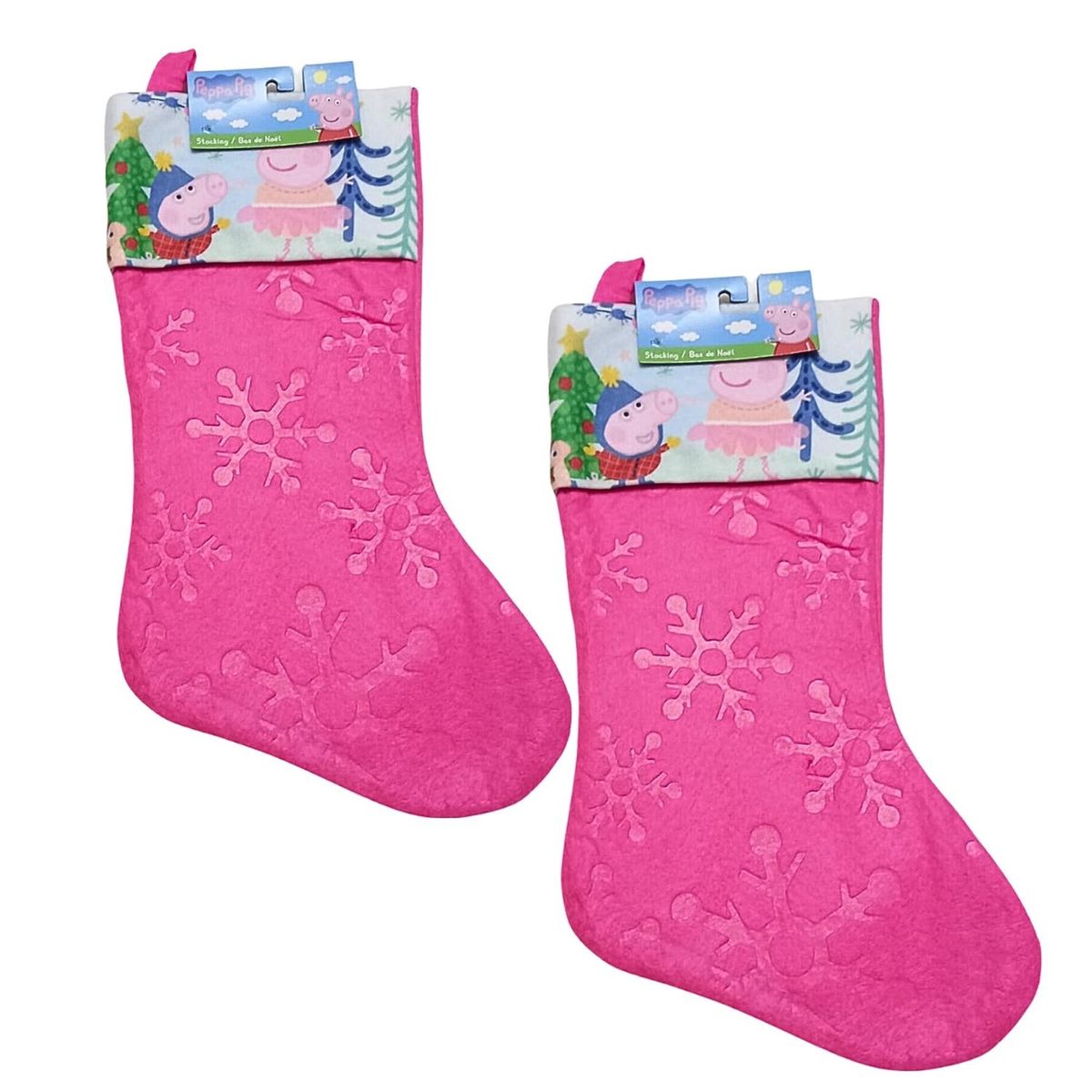 PEPPA PIG - Packx2 Bota Navideñas PEPPA PIG - Rosada