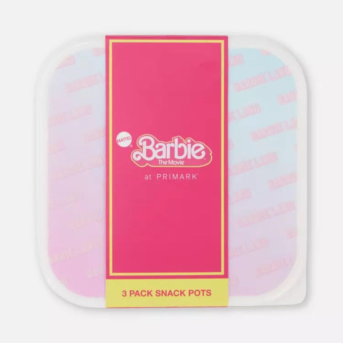 BARBIE - Snack Pots o Tapers Barbie La Película Packx3