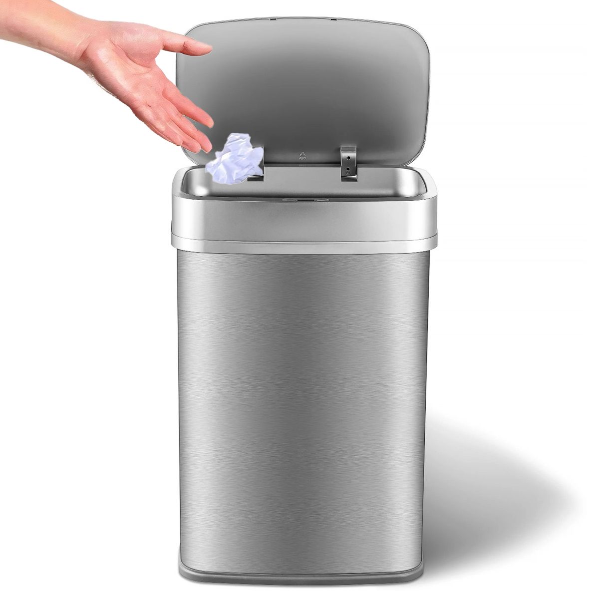 NINESTARS - Basurero sensor acero Ninestars 80L