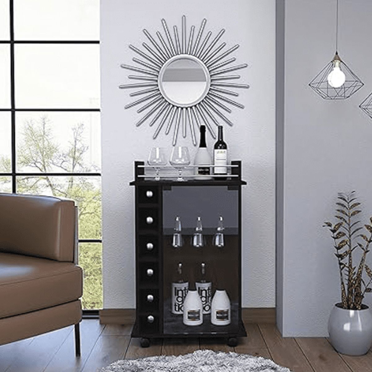 NACION MUEBLES - BAR SENIOR COLOR NEGRO NM