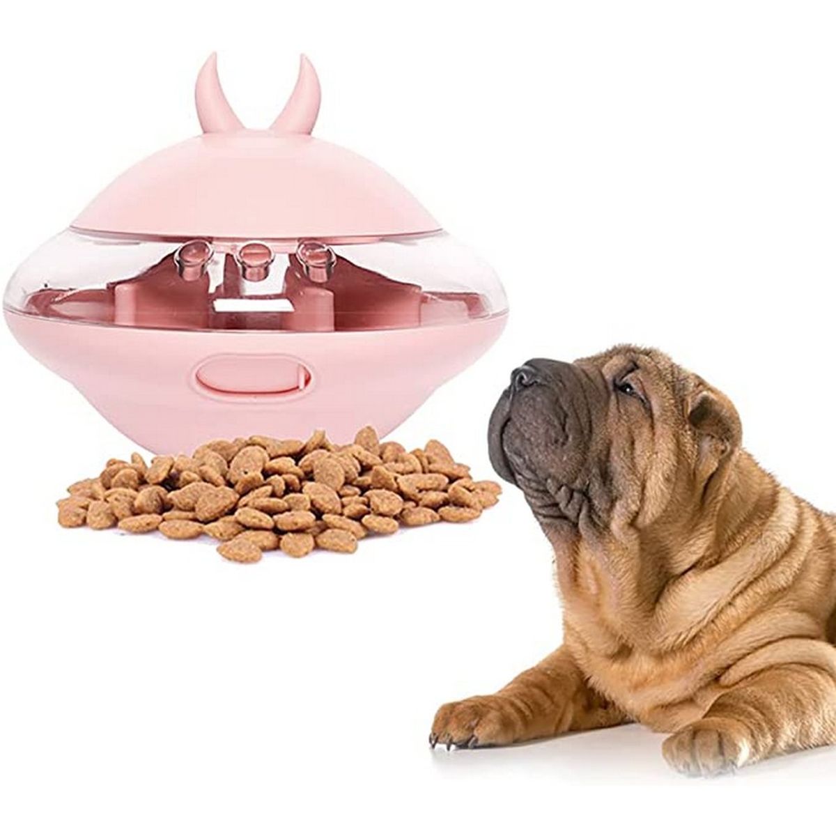 GENERICO - Mascotas - Juguete platillo volador Rosado