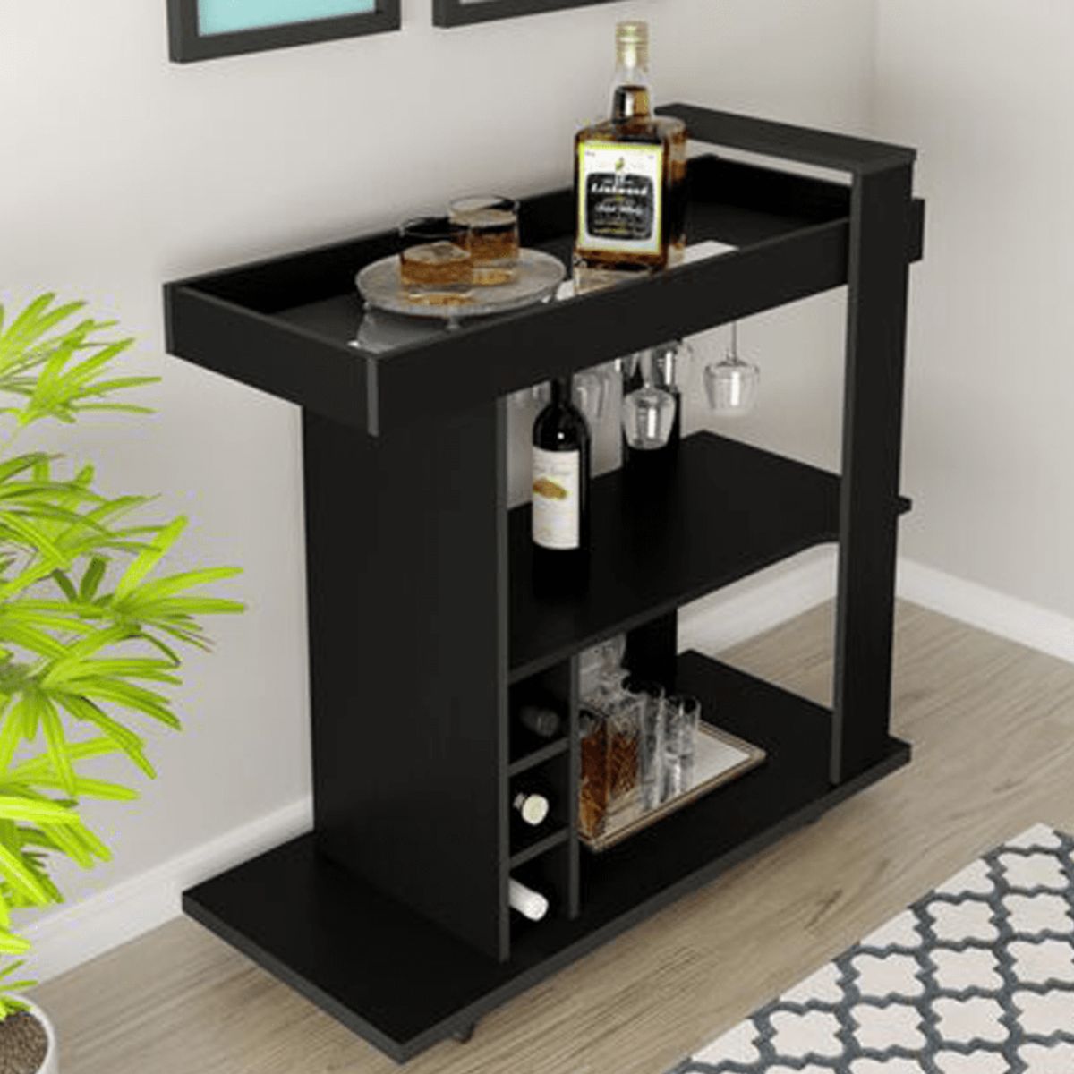 NACION MUEBLES - BAR WIN COLOR NEGRO NM