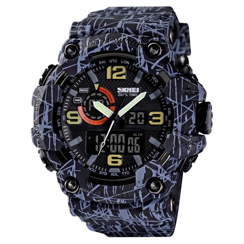 SKMEI - Skmei - Reloj 1520GYBK Analógico y Digital para Hombre