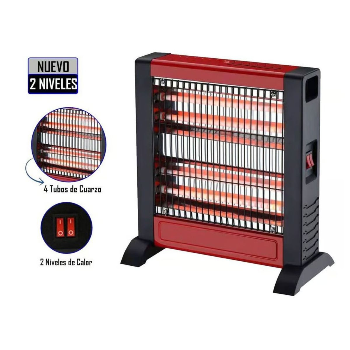 TREVELY - Calefactor Eléctrico de Cuarzo Trevely TCH-011 1000W