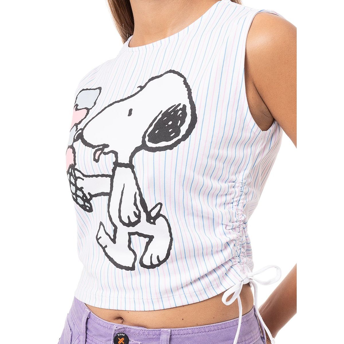 SQUEEZE - Polo Moda Jersey Mujer Flower-Snoopy Squeeze