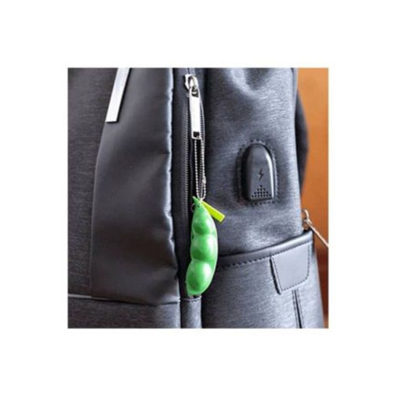 GENERICO - Pack  5 Llaveros de Guisantes Verdes  Antiestrés