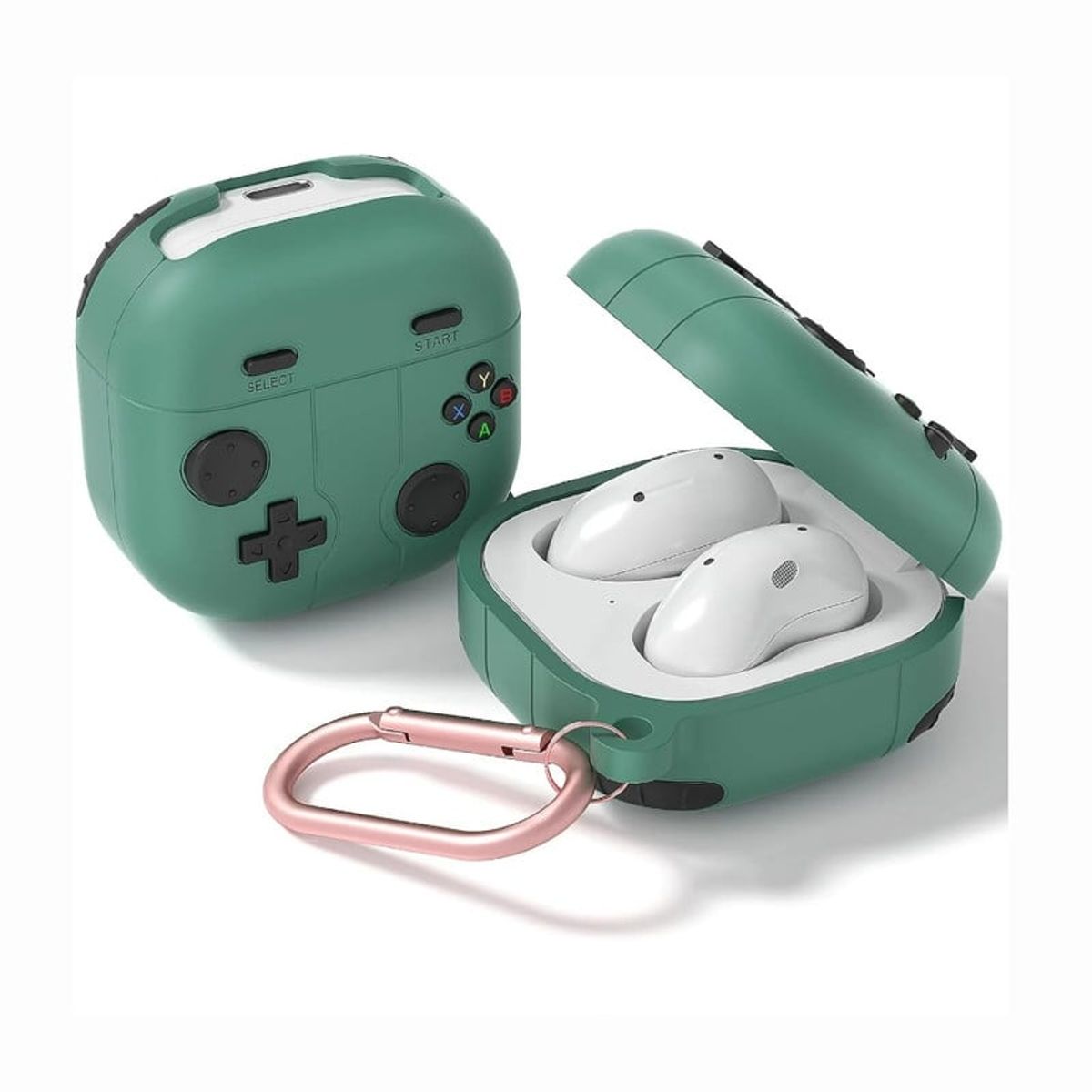 CASE - Protector de Audifonos Samsung Buds 2 Pro Nintendo - Verde