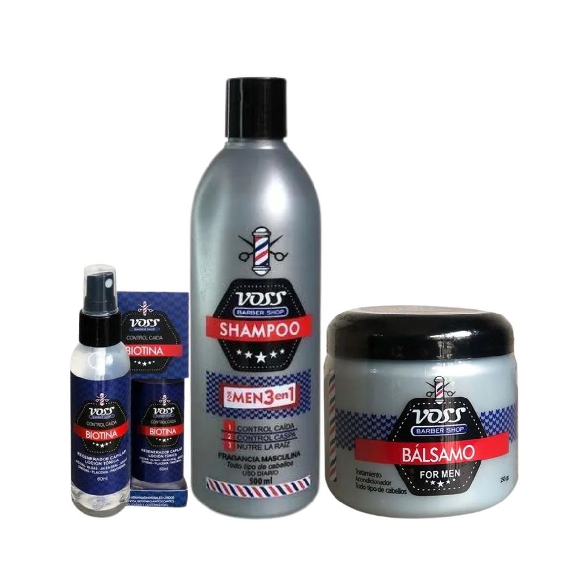 LA BRASILIANA - Línea Voss For Men Cuidado Para El Cabello