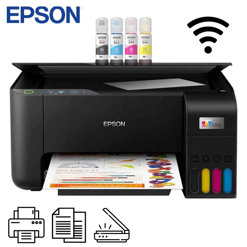 EPSON - Impresora Multifuncional EcoTank L3250 Wifi Inalambrico